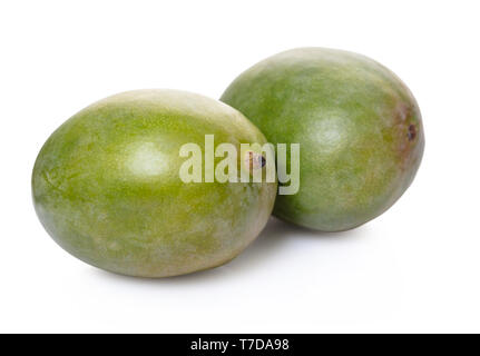Frische mango Obst auf weißem Hintergrund isoliert Stockfoto