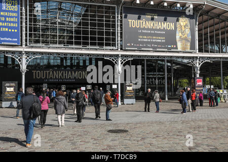 Tutanchamun, der Schatz des Pharao, Ausstellung Paris Stockfoto