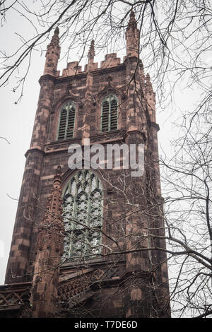 Alte religiöse Turm in den Straßen von Manhattan in New York Stockfoto