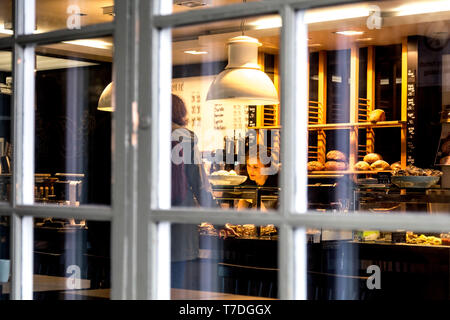 Baker Brun cafe in Brygget, Bergen, Norwegen Stockfoto
