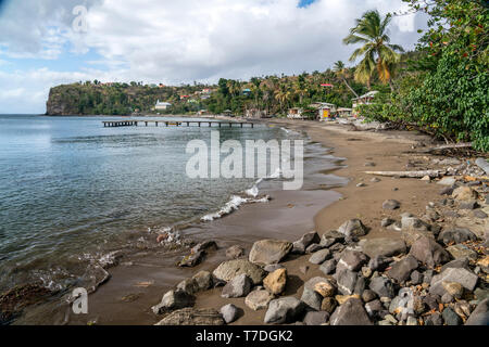 Strand und Bucht von Toucari, Dominica, Karibik, Gävle | Toucari Strand und Bucht, Dominica, Karibik, Zentral- und Lateinamerika Stockfoto
