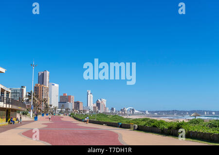 Untere Marine Parade entlang Addington Beach, South Beach, Durban, KwaZulu-Natal, Südafrika Stockfoto