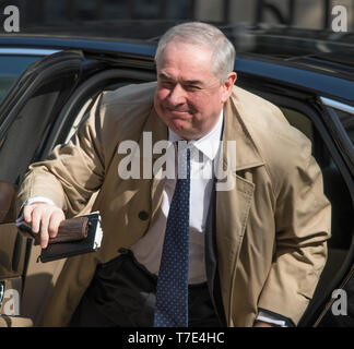 Downing Street, London, UK. 7. Mai 2019. Geoffrey Cox QC, Attorney General in Downing Street für die wöchentliche Kabinettssitzung. Credit: Malcolm Park/Alamy Leben Nachrichten. Stockfoto