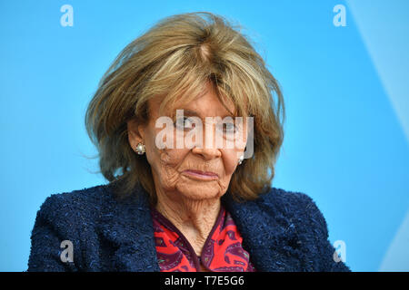 München, Deutschland. 07 Mai, 2019. Charlotte Knobloch (Präsidentin der Israelitischen Kultusgemeinde München und Oberbayern). Einzelbild, einziges Motiv, Portrait, Portrait, Portrait. Thema: Maßnahmen für die Prävention und die Kontrolle von Antisewithism - Pressekonferenz der Bayerischen Staatsregierung in der Staatskanzlei in München am 07.05.2019. | Verwendung der weltweiten Kredit: dpa/Alamy leben Nachrichten Stockfoto