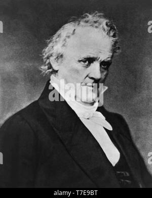 James Buchanan (1791-1868), 15. Präsident der Vereinigten Staaten, Kopf und Schultern Portrait, Daguerreotypie, Mathew Brady, 1850 Stockfoto