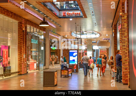 Das Einkaufszentrum, Schultheiss-Quartier, Stromstraße, Moabit, Mitte, Berlin, Deutschland Stockfoto