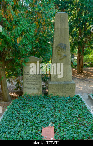 Greifer, Johann Gottlieb Fichte, Dorotheenstaedtischer Friedhof, Chausseestraße, Mitte, Berlin, Deutschland, Dorotheenstädtischen Friedhof Stockfoto