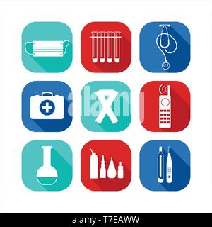 Medical Icon Set. Stock Vektor