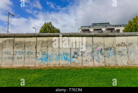 Gedenkstaette Berliner Mauer, Bernauer Straße, Mitte, Berlin, Deutschland Stockfoto