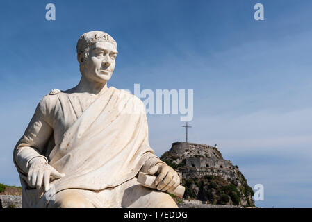 Frederick North Denkmal, Bosschetto Park, alte Festung, Kerkyra, Korfu, Ionische Inseln, Griechenland Stockfoto