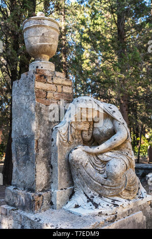 Gräber, Britischer Friedhof, Kerkyra, Korfu, Ionische Inseln, Griechenland Stockfoto