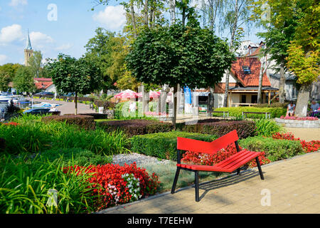 Red Bank, Mikolajki, See Mikolajskie, Ermland Masuren, Polen Stockfoto