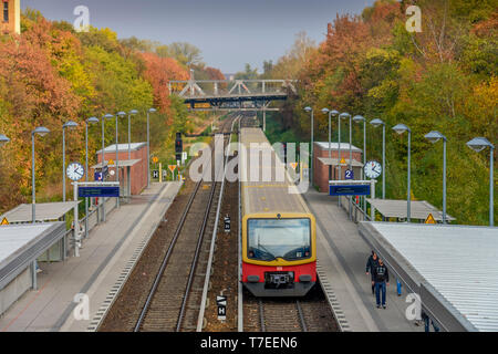 S-Bahnhof Julius-Leber-Bruecke, Schöneberg, Berlin, Deutschland Stockfoto