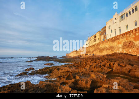 Luftbild der Altstadt von Essaouira in Marokko Stockfoto