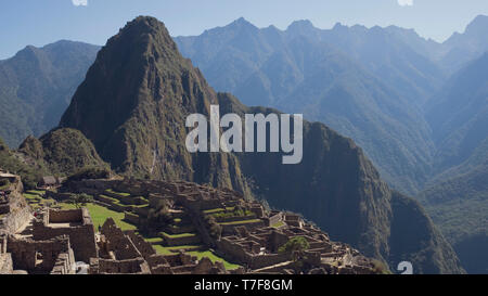 Großartige archäologische Stätte Machu Picchu in Peru Stockfoto