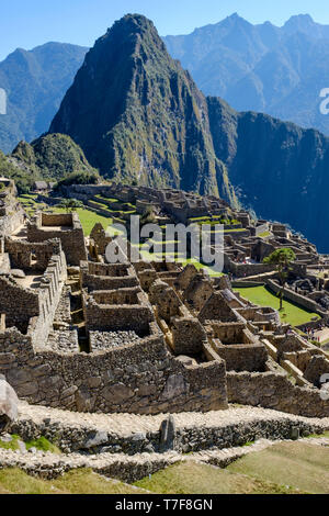 Großartige archäologische Stätte Machu Picchu in Peru Stockfoto