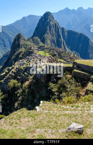Großartige archäologische Stätte Machu Picchu in Peru Stockfoto