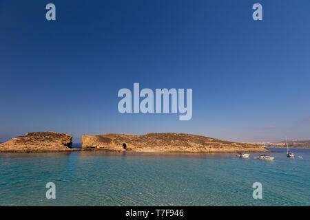 Malta, Comino, Blaue Lagune Stockfoto