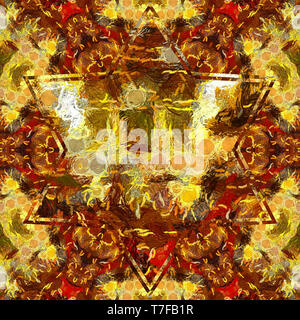 Luxus gold Hintergrund. Reichhaltige Textur Design. Abstrakte golden Art.-Lager. Öl malerei Grafik Stil. Aquarell Handzeichnung Nachahmung. Gut für wallp Stockfoto