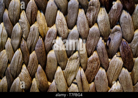 Strohmatte Textur Vorlage Hintergrund Nahaufnahme Stockfoto