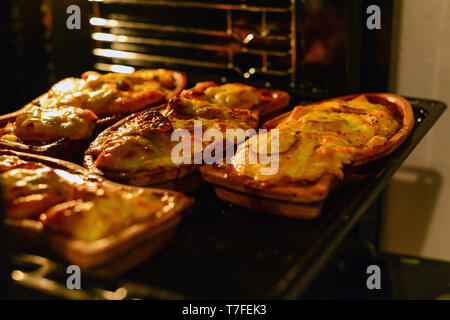Lachs Fisch im Backofen frische hausgemachte Nahaufnahme gekocht Stockfoto