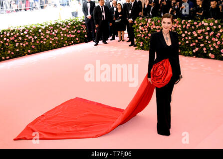 Biene Shaffer Carrozzini Teilnahme an das Metropolitan Museum der Kunst Kostüm Institut Benefiz-gala 2019 in New York, USA. Stockfoto