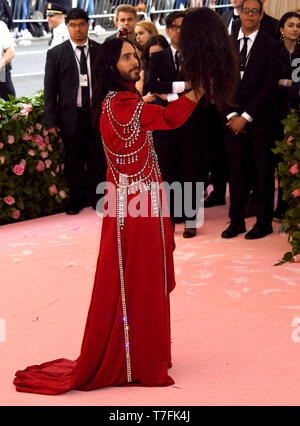 Jared Leto Teilnahme an das Metropolitan Museum der Kunst Kostüm Institut Benefiz-gala 2019 in New York, USA. Stockfoto