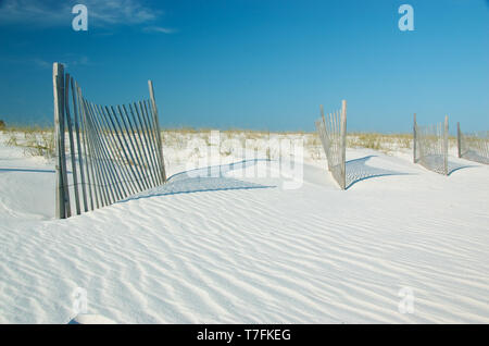 Sanddünen im Gulf State Park, Gulf Shores, Alabama, USA. Stockfoto