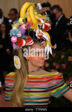 Cara Delevingne Teilnahme an das Metropolitan Museum der Kunst Kostüm Institut Benefiz-gala 2019 in New York, USA. Stockfoto