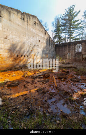 Verlassen power house zu verbieten State Park in der Nähe von Sandstein, MN Stockfoto