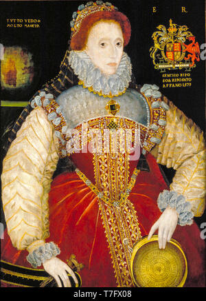 Königin Elisabeth I. von England, der plimpton Sieb Portrait, George Gower, 1579 Stockfoto