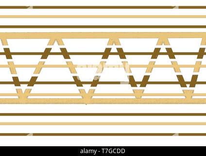 Schöne, moderne Linien drucken in braunen Farben für Architektur, Mode oder andere Design. Stockfoto