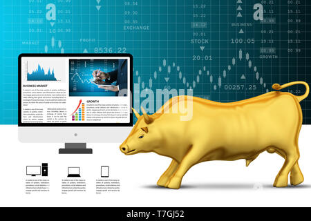Konzepte für die Börse News Stockfoto
