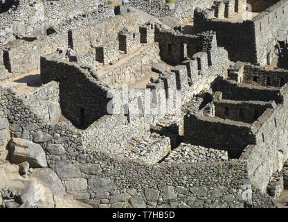 Machu Picchu in der Region Cusco, Urubamba in der Provinz in den östlichen Kordilleren des südlichen Peru. Stockfoto