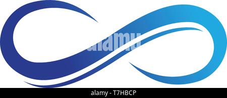 Infinity Logo sowie Symbol Vorlage Symbole app Stock Vektor