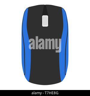 Maus computer Symbol Vektor optische PC-Technologie. Klicken Sie auf Blättern weiß isoliert. Internet Abbildung: Web Stock Vektor