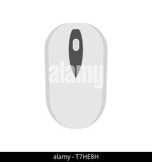 Symbol Maus sroll computer Vektor klicken Sie auf Nach unten. Abbildung: web design Symbol PC isoliert Stock Vektor