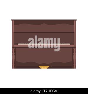 Klaviermusik Vektor-illustration Konzert Tastatur Hintergrund. Musical jazz Schlüssel Design. Plakat schwarz Instrument klassische Kunst Stock Vektor