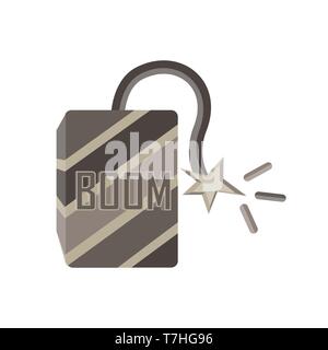 Comic Bombenexplosion vector Hintergrund Retro Design isoliert Atomic cartoon Bang Stock Vektor