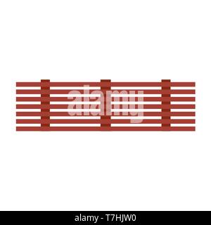 Plank vektorsymbol Holzbrett Holz. Braun cartoon Retro panel Hartholz. Dunkle Zaun flach Element farm Grafik Stock Vektor