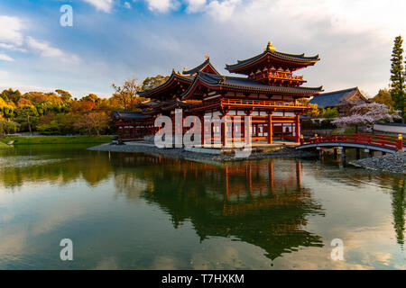 Dem Byodoin-schrein Tempel in Uji, Präfektur Kyoto, Japan Stockfoto