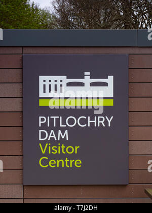 Pitlochry Dam Visitor Centre, Pitlochry, Highland Perthshire, Schottland, Großbritannien Stockfoto