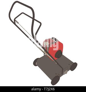 Rasenmäher Symbol vektor Gartengeräte natur symbol mit dem Sommer Stock Vektor