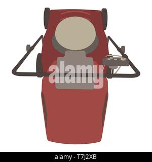 Rasenmäher Symbol vektor Gras im Garten mähen Garten Abbildung Ausrüstung, Werkzeug Symbol Stock Vektor