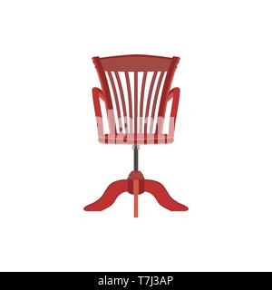 Stuhl rot Vektor Möbel Hintergrund design Flachbild Sessel Stock Vektor