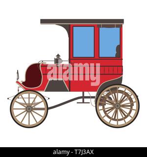 Kutsche Pferd Vector Illustration Aschenputtel Prinzessin silhouette Design vintage isoliert fairstyle retro Trainer Stock Vektor