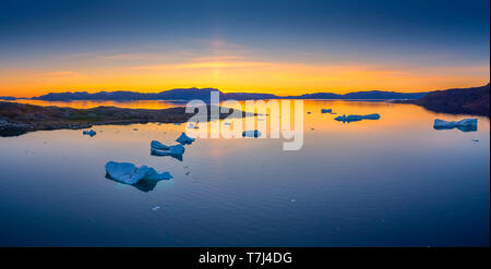 Eisberge, Icefjord, Grönland Stockfoto