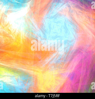 Farbe Staub form Leuchten mix Cloud Abstract, horizontale Hintergrund Stockfoto