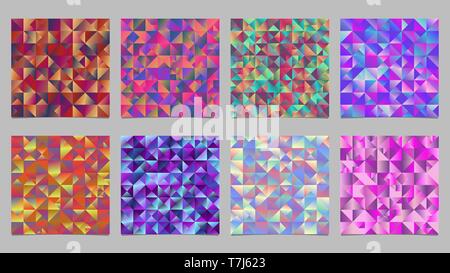 Geometrische vieleckige mehrfarbigen Farbverlauf Dreieck Hintergrund design Stock Vektor