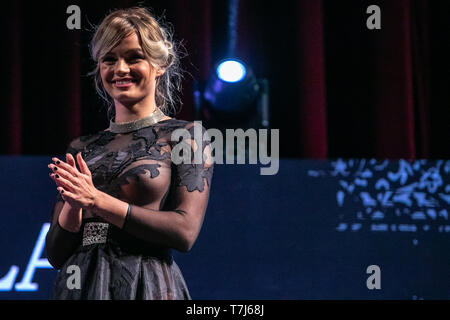 Palermo, Italien. 05 Mai, 2019. Mercedesz Henger während der Gran Gala Moda in Palermo. Credit: Antonio Melita/Pacific Press/Alamy leben Nachrichten Stockfoto